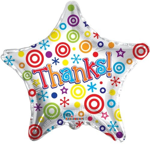 18" Thanks Star Shape
