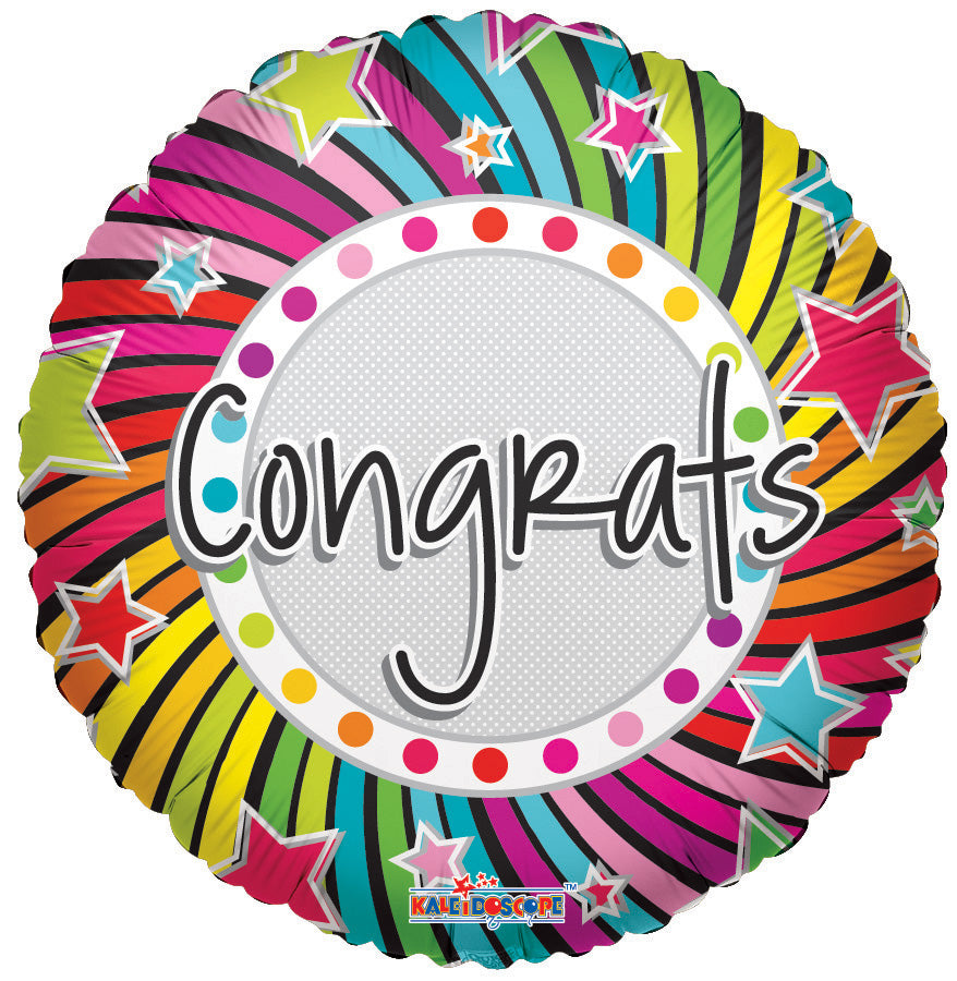 18" Congratulations Spiral Design