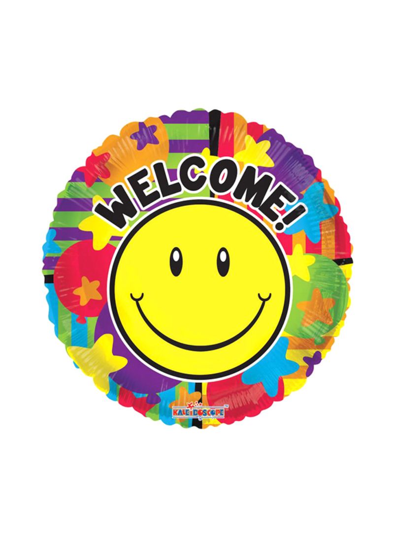 18" Smiley Face 'Welcome'
