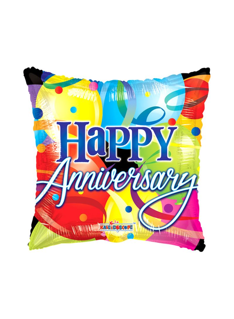 Square Happy Anniversary Mylar