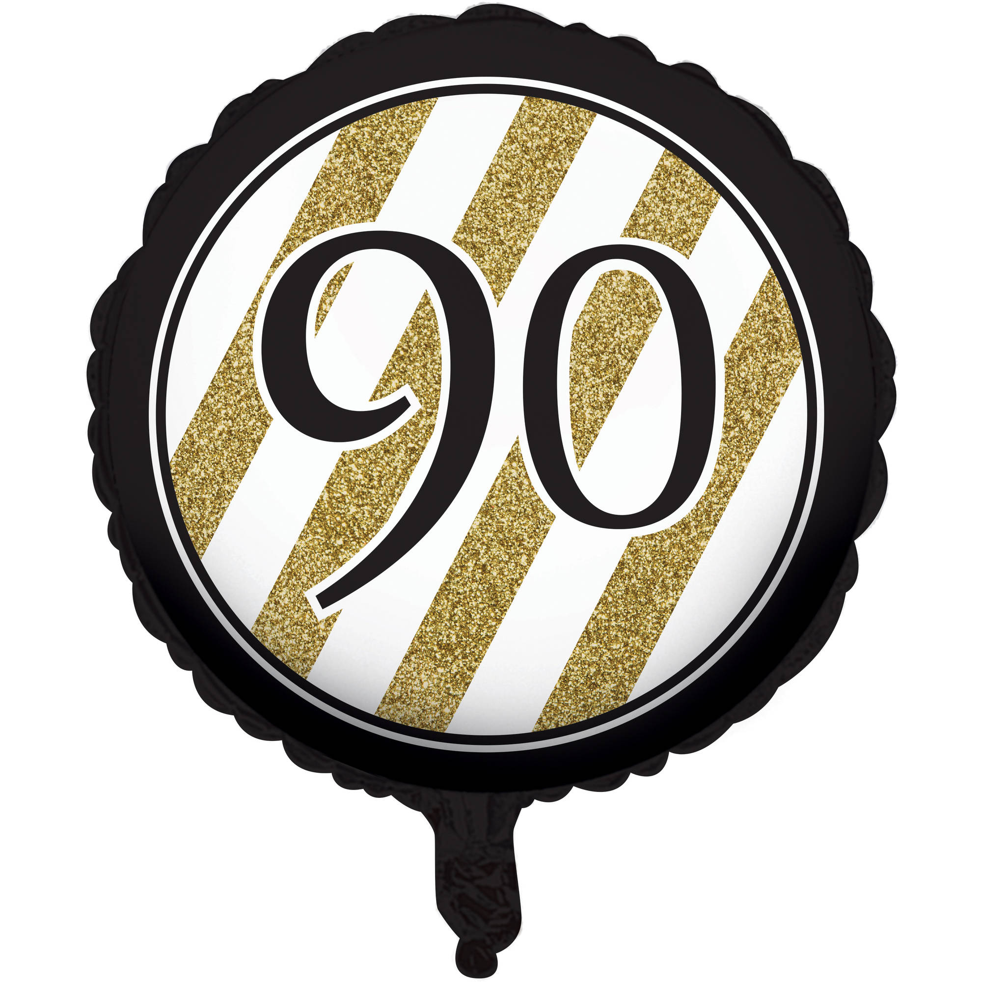Mylar 18 Multi-color Striped 90th Birthday