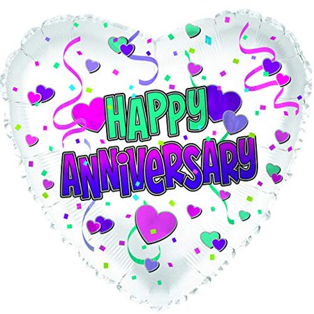 Happy Anniversary Heart Mylar