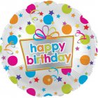 17" Happy Birthday Dots