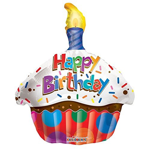18" Happy Birthday Cupcake
