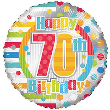 18" 70th Birthday Foil Balloon