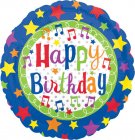 18" Happy Birthday Stars
