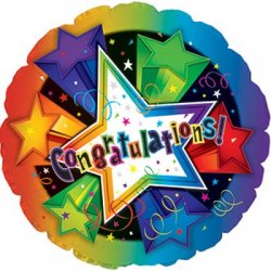 17" Congrats 3D Star