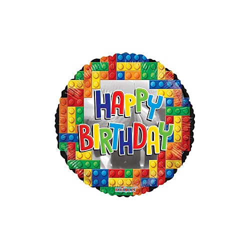 18" Building Blocks 'Happy Birthday'