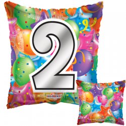 Square 2 Birthday Mylar