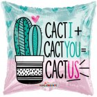 Love Cactus Square Mylar