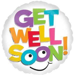 18" GET WELL COLORFUL LETTERS