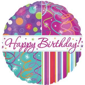 18" HAPPY BIRTHDAY STREAMERS