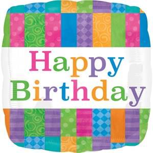 18" BIRTHDAY COLOR PATTERN