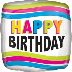 18" BRIGHT HAPPY BIRTHDAY