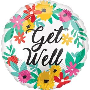 18" FLORAL GET WELL