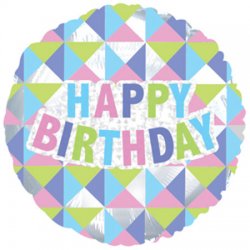 18" Birthday Geometric