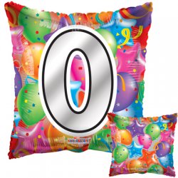 Square 0 Birthday Mylar