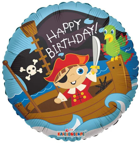 18" Pirate Happy Birthday