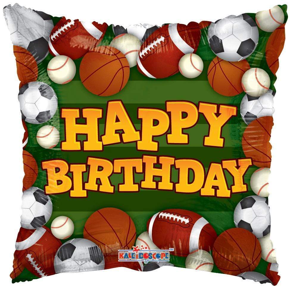 18" Happy Birthday Sports Balloon