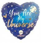 You Are My Universe Heart Mylar