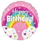 18" Birthday Rainbow & Clouds